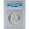 Image 4 : 1891 Morgan Silver Dollar ICG MS63