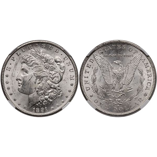 1891 Morgan Silver Dollar NGC MS63