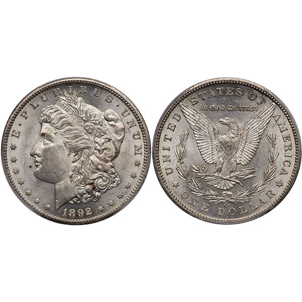 1892-CC Morgan Silver Dollar PCGS MS62 CAC