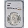 Image 4 : 1893 Morgan Silver Dollar NGC MS63