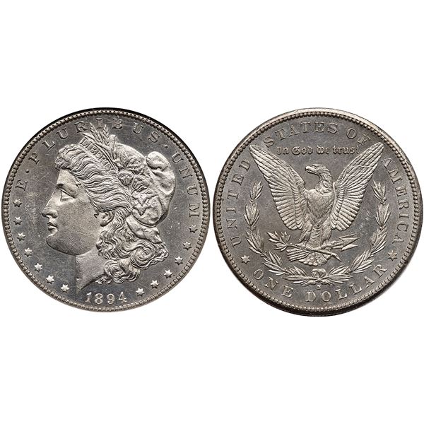 1894-S Morgan Silver Dollar PNC MS63PL