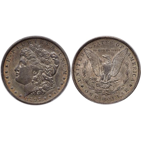 1897-O Morgan Silver Dollar PCGS AU55