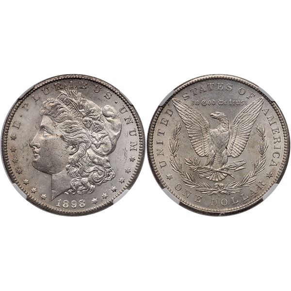 1898-S VAM-1B Morgan Silver Dollar NGC MS63