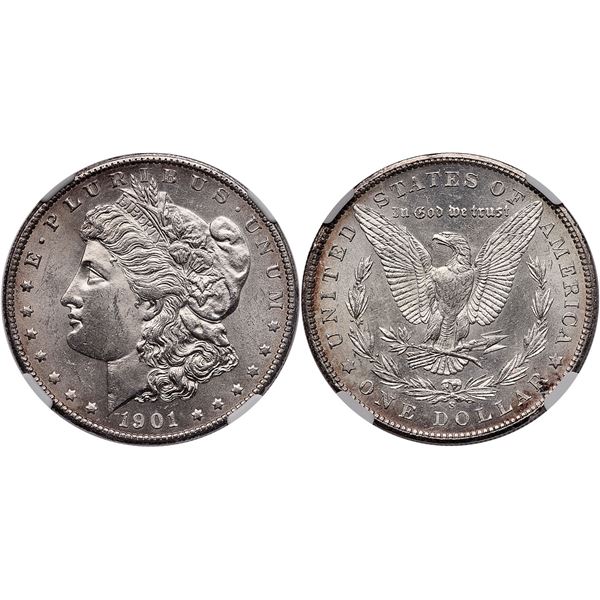 1901 Morgan Silver Dollar NGC MS62