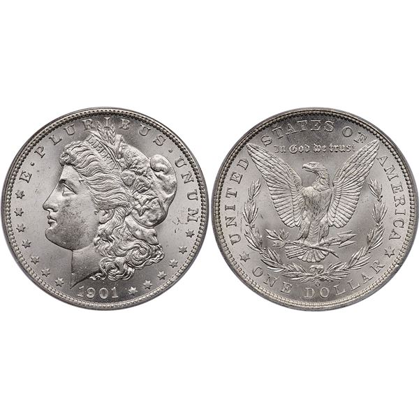 1901-O Morgan Silver Dollar ICG MS65+