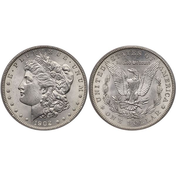 1902-O Morgan Silver Dollar ANACS MS65