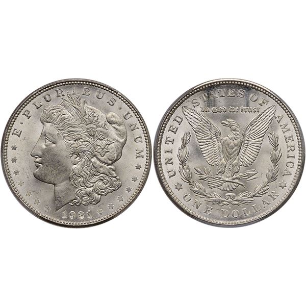 1921-D Morgan Silver Dollar PCGS MS65