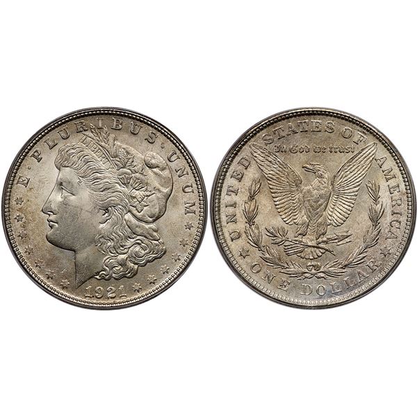 1921-S Morgan Silver Dollar ICG MS65