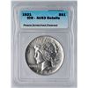 Image 4 : 1921 Peace Silver Dollar ICG AU53 Details (Scratched, Cleaned)