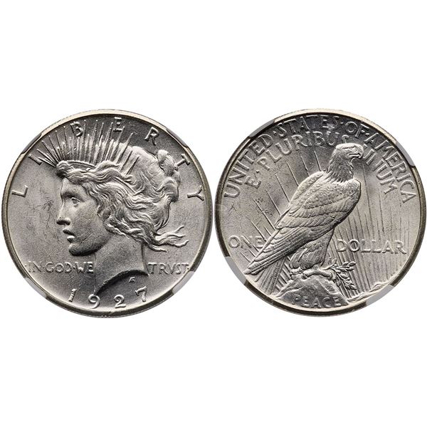 1927 Peace Silver Dollar NGC MS61