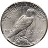 Image 3 : 1927 Peace Silver Dollar NGC MS61