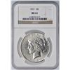 Image 4 : 1927 Peace Silver Dollar NGC MS61