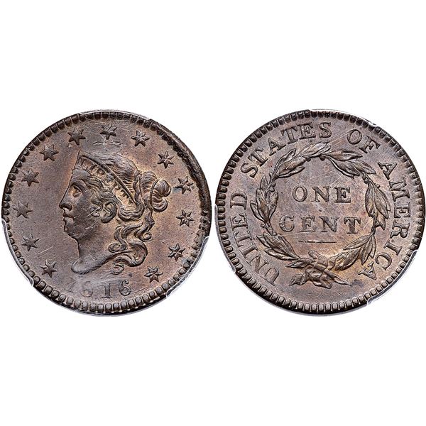 1816 N-2 R-1 PCGS MS63BN CAC