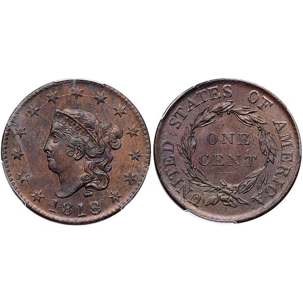 1818 N-10 R-1 PCGS MS63BN