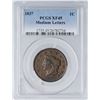 Image 4 : 1837 N-4 R-2 Plain Cords, Medium Letters PCGS XF45