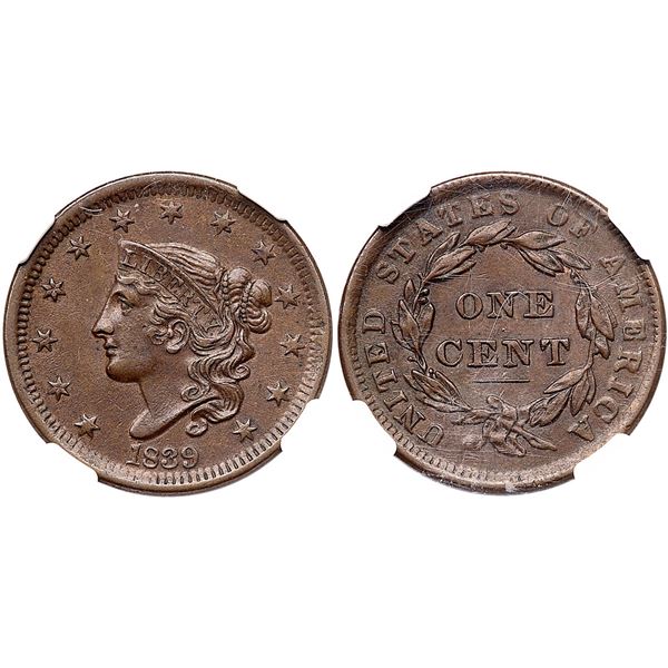 1839 N-2 R-2 Head of 1838 NGC AU58