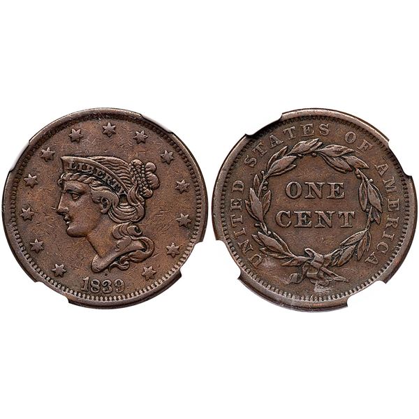 1839 N-8 R-1 Head of 1840 NGC XF40