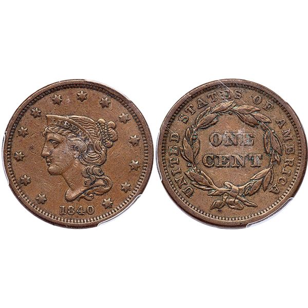 1840 N-12 R-2 Small Date PCGS XF45