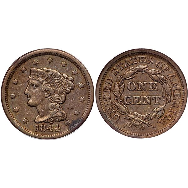 1844/81 N-2 R-2 44 over inverted 18 ICG VF35