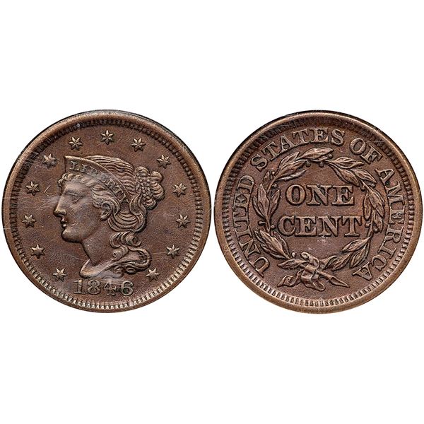 1846 N-6 R-1 Small Date NGC MS62BN