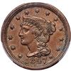 Image 2 : 1847 Braided Hair Cent PCGS AU58 CAC
