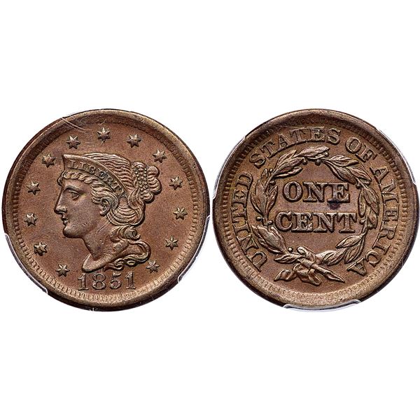 1851/81 N-2 R-1 51 over inverted 18 PCGS MS62BN