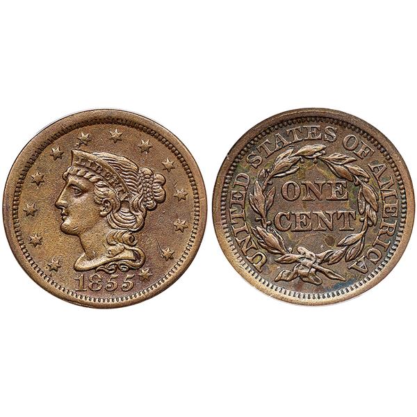 1855 N-9 R-1 Knob on Ear ICG AU53 Details (Cleaned)