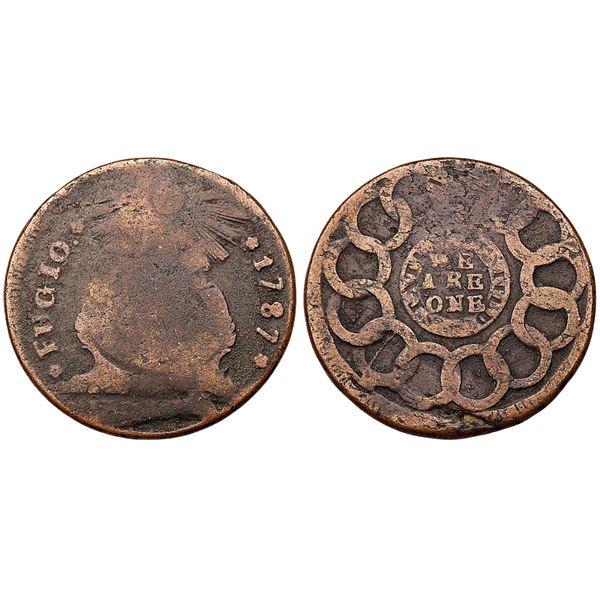 1787 STATES UNITED Fugio Cent AG3