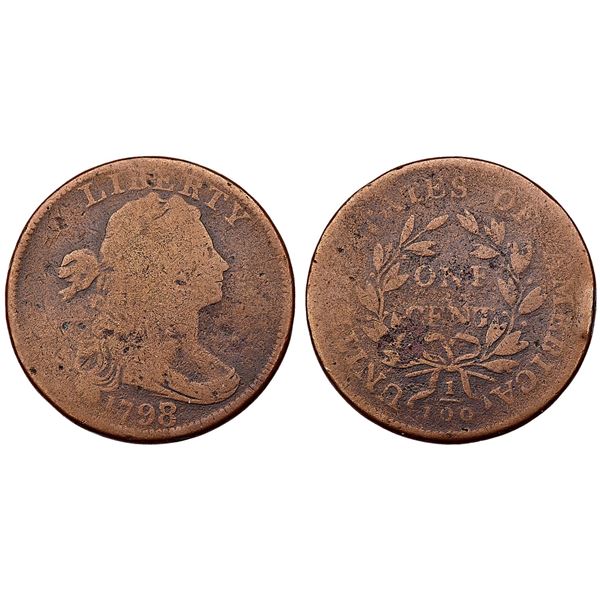 Pair of Draped Bust Cents 1798 & 1802