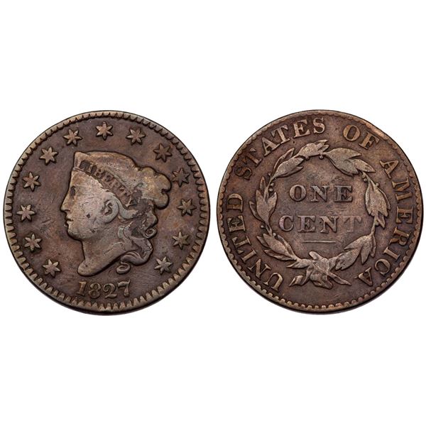 Group of 4 Matron Head Cents 1827-1830