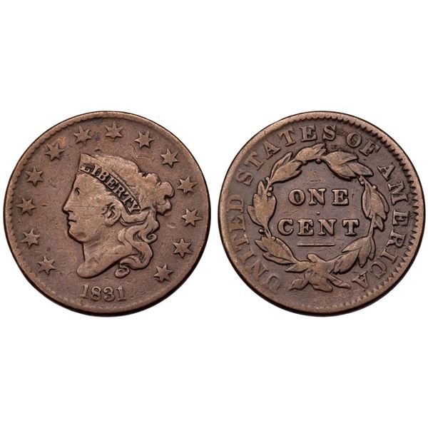 Trio of Matron Head Cents 1831-1833