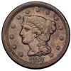 Image 2 : Pair of 1857 Braided Hair Cents