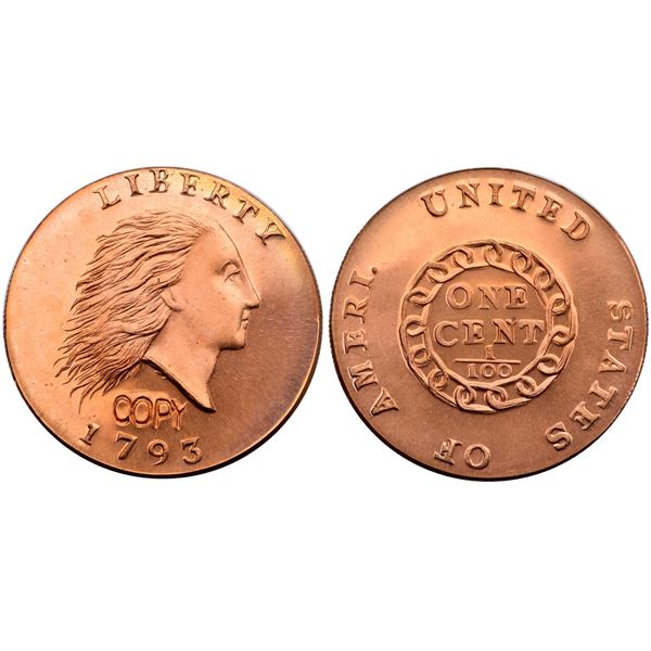 1793 Gallery Mint Copy Vine & Bars Edge  Chain Cent