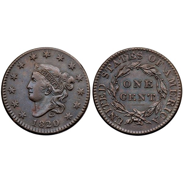 1820/1 N-2 R-2 Small Overdate F15