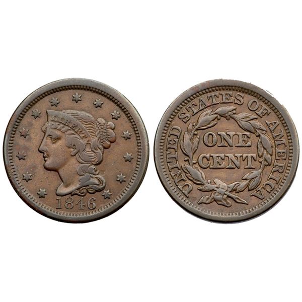 1846 N-26 R-5 Tall Date Repunched 1 F15