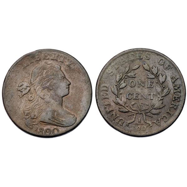 1800/179 S-195 R5 Overdate 180 over 179, Style II Hair VG10