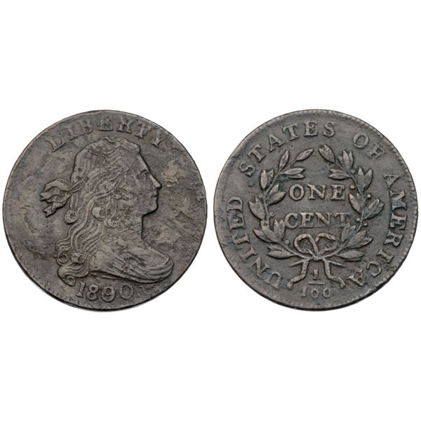 1800/179 S-196 R1 Overdate 180 over 179, Style II Hair VG10