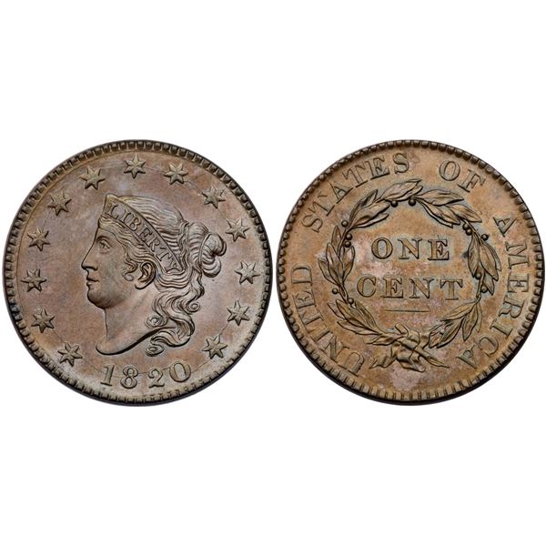 1820 N-13 R1 Large Date AU55