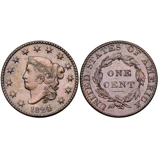 1824/2 N-1 R1 Overdate 4 over 2 VF20