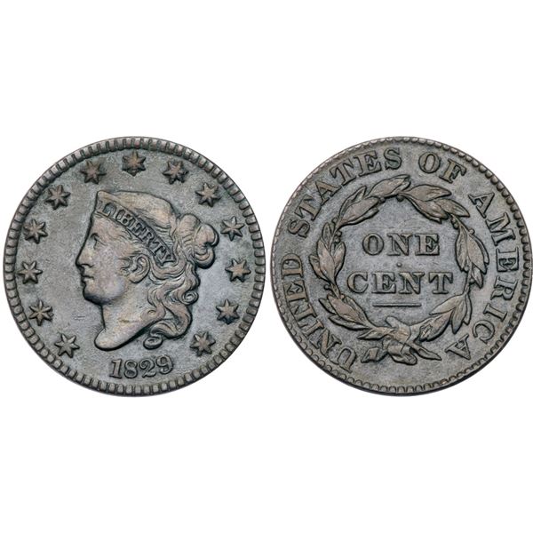 1829 N-2 Large Letters VF30