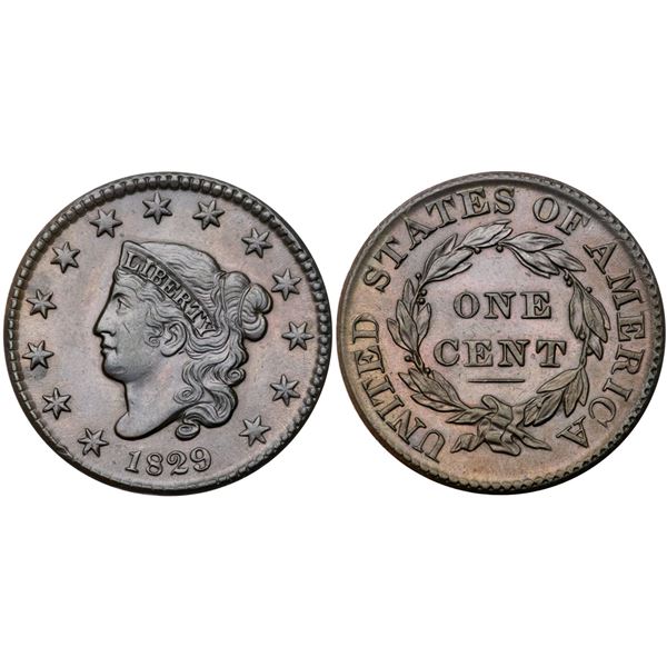 1829 N-8 R1 Large Letters AU50