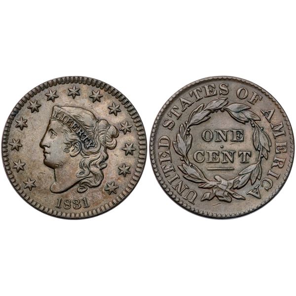 1831 N-6 R1 Large Letters VF30+