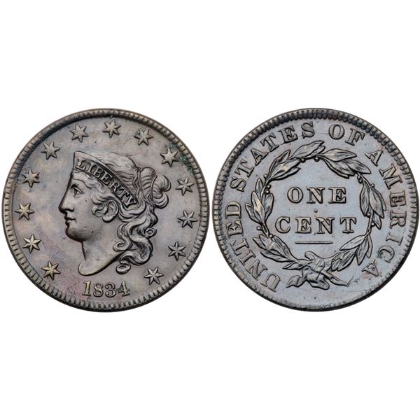 1834 N-1 R1 Small 8, Large Stars VF35