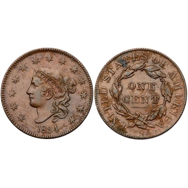 1834 N-6 R3 Large 8, Stars, & Letters VF30