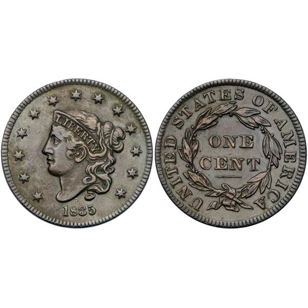 1835 N-2 R3 Small 8 & Stars VF30