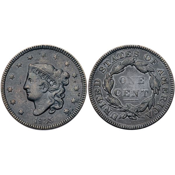 1835 N-11 R4+ Small 8 & Stars VG10