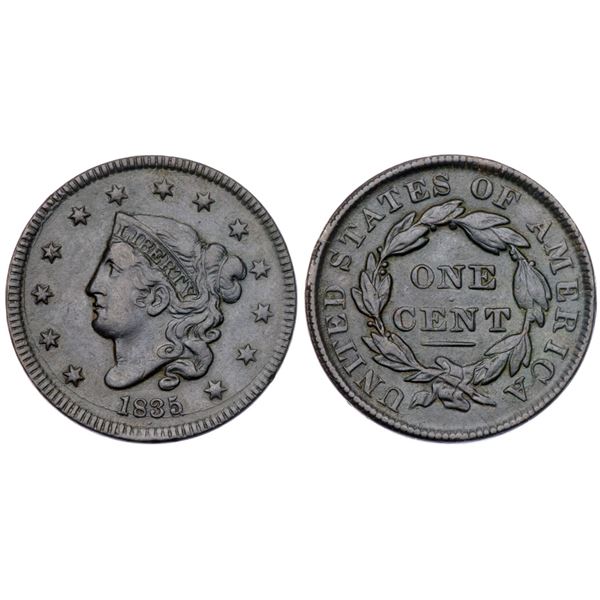 1835 N-13 R4 Small 8 & Stars VF20