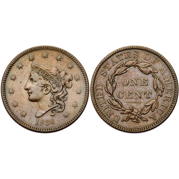 1836 N-7 R4 Gobrecht Head VF25