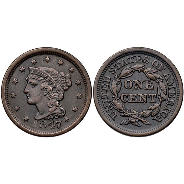 Pair of 1847/47 N-31 R5  grading VF25 and VF20