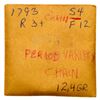 Image 4 : 1793 S-4 R3 Chain with Periods, PCGS Fine Detail, Cleaned